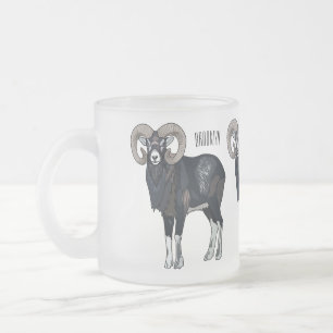 Tasse Givré Illustration de mouflon, mouton
