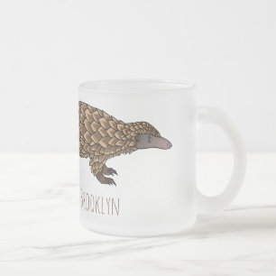 Tasse Givré Illustration de pangolin à queue longue
