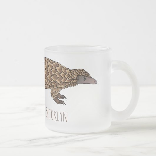 Tasse Givré Illustration de pangolin à queue longue (Droit)