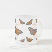 Tasse Givré Illustration de papillon monarque (Devant droit)