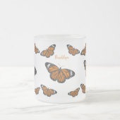 Tasse Givré Illustration de papillon monarque (Centre)