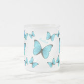 Tasse Givré Illustration de papillons Morpho (Centre)