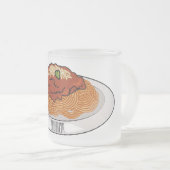 Tasse Givré Illustration de Spaghetti (Devant droit)