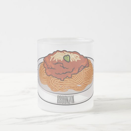 Tasse Givré Illustration de Spaghetti (Centre)