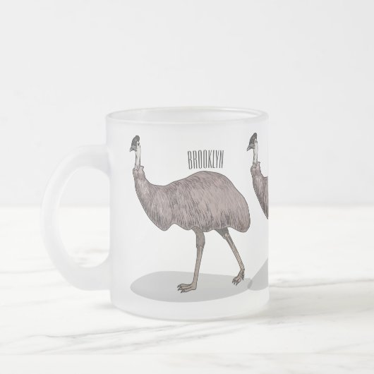 Tasse Givré Illustration d'Emu bird (Gauche)