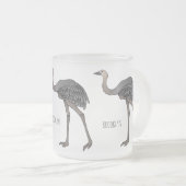 Tasse Givré Illustration d'oiseau de rhée (Devant droit)