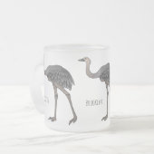 Tasse Givré Illustration d'oiseau de rhée (Devant gauche)