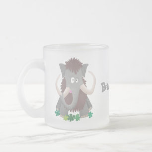 Tasse Givré Illustration drôle de mammouth laineux