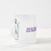 Tasse Givré Illustration drôle de réfrigérateur (Devant gauche)