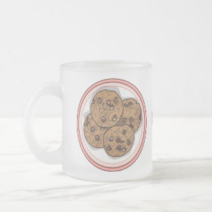 Tasse Givré Illustration du cookie de puce à chocolat