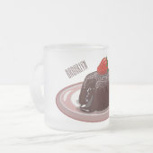 Tasse Givré Illustration du gâteau de lave au chocolat (Devant gauche)