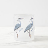 Tasse Givré Illustration du grand héron bleu (Centre)
