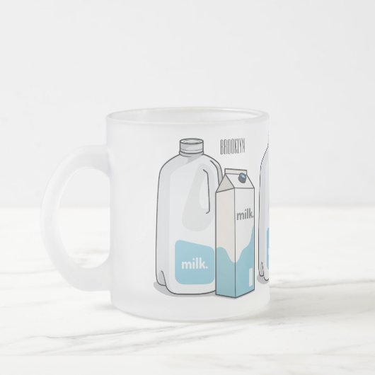 Tasse Givré Illustration du lait (Gauche)