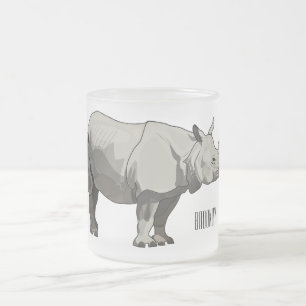 Tasse Givré Illustration du rhinocéros de Javan