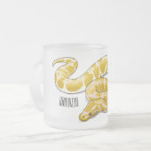 Tasse Givré Illustration du serpent python birman (Devant gauche)