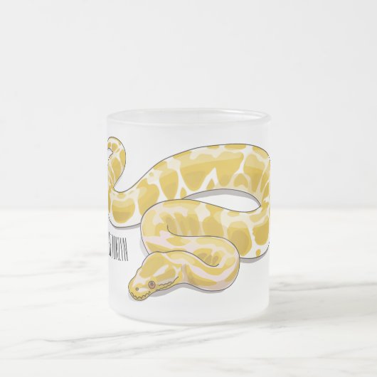 Tasse Givré Illustration du serpent python birman (Centre)