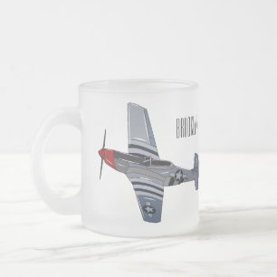Tasse Givré Illustration d'un avion de chasse-bombardier