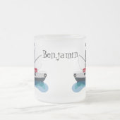 Tasse Givré Illustration d'un bateau à chalutier mignon (Centre)