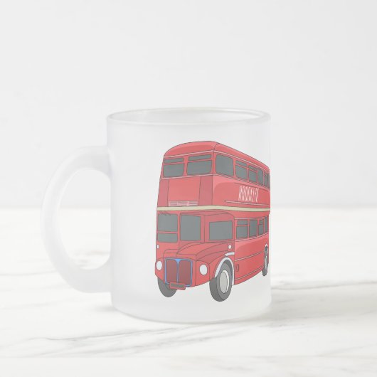 Tasse Givré Illustration d'un bus à deux étages (Gauche)