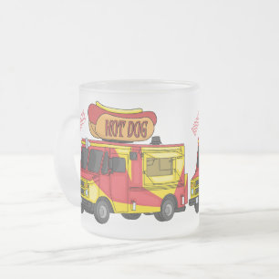 Tasse Givré Illustration d'un camion de nourriture pour chien