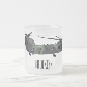 Tasse Givré Illustration d'un hélicoptère de l'armée de Chinoo