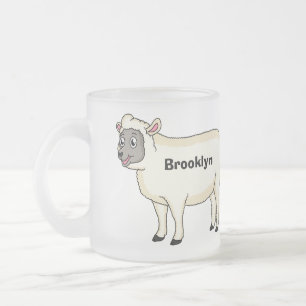 Tasse Givré Illustration d'un mouton joyeux