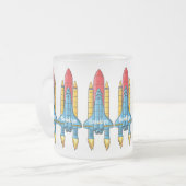 Tasse Givré Illustration d'un vaisseau de fusées (Devant gauche)