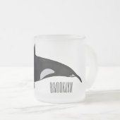 Tasse Givré Illustration d'une baleine tueuse (Devant droit)