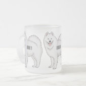 Tasse Givré Illustration Samoyed dog (Devant gauche)