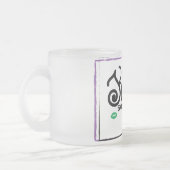 Tasse Givré Illustration Whimsical Colorful KISSES (Gauche)