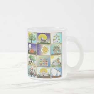 Tasse Givré Impression d'art Judaica 12 Tribus d'Israël
