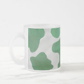 Tasse Givré Impression verte et blanche de vache (Gauche)