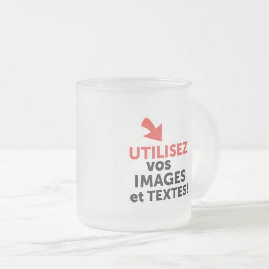 Tasse Givré Imprimer vos designs en ligne do-it-yourself en Fr (Devant droit)