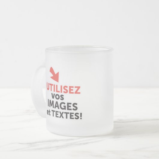 Tasse Givré Imprimer vos designs en ligne do-it-yourself en Fr (Devant gauche)