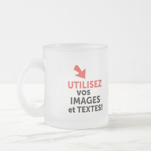 Tasse Givré Imprimer vos designs en ligne do-it-yourself en Fr (Gauche)