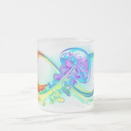 Tasse Givré Infinity avec Rainbow Jellyfish (Centre)