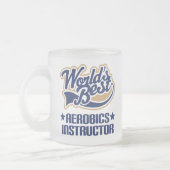 Tasse Givré Instructeur d'aérobic des mondes de cadeau le (Gauche)