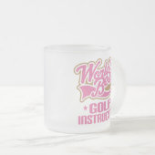 Tasse Givré Instructeur mignon de golf (Devant droit)