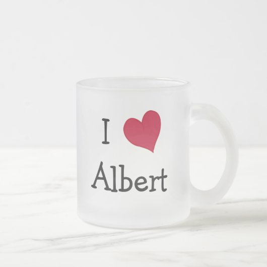 Tasse Givré J'aime Albert (Droit)