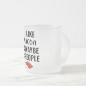 Tasse Givré J'Aime Bacon Et Peut-Être 3 Personnes (Devant droit)