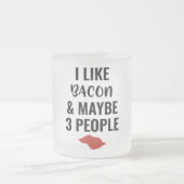 Tasse Givré J'Aime Bacon Et Peut-Être 3 Personnes (Centre)