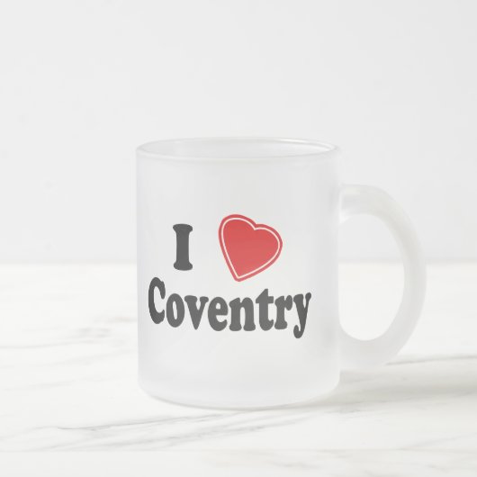 Tasse Givré J'aime Coventry (Droit)