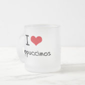 Tasse Givré J'aime des cappuccinos (Devant gauche)