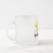 Tasse Givré J'aime des T-shirts et des cadeaux de canards (Gauche)