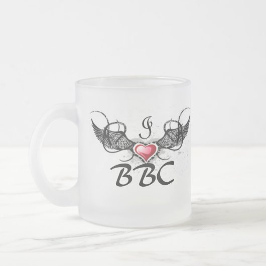 Tasse Givré J'aime la BBC (Gauche)