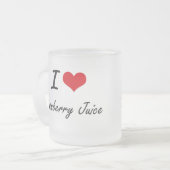 Tasse Givré J'aime la conception artistique de jus de (Devant gauche)