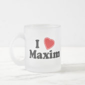 Tasse Givré J'aime la maxime (Gauche)