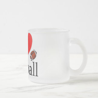 Tasse Givré J'aime le verre de boissons du football