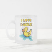 Tasse Givré J'aime les canards (Gauche)