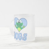 Tasse Givré J'aime les grenouilles (Devant gauche)